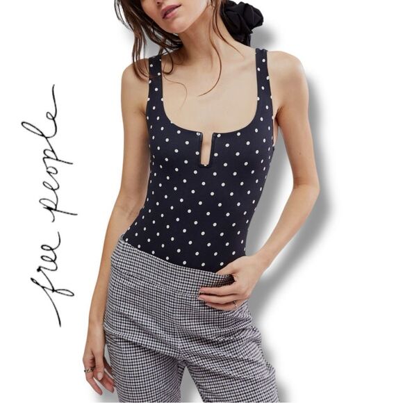 FREE PEOPLE Women’s Romance in Rome Notched Wire Bodysuit in the Size XLarge - Picture 1 of 6